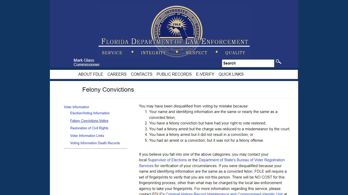 Felony Convictions Voting